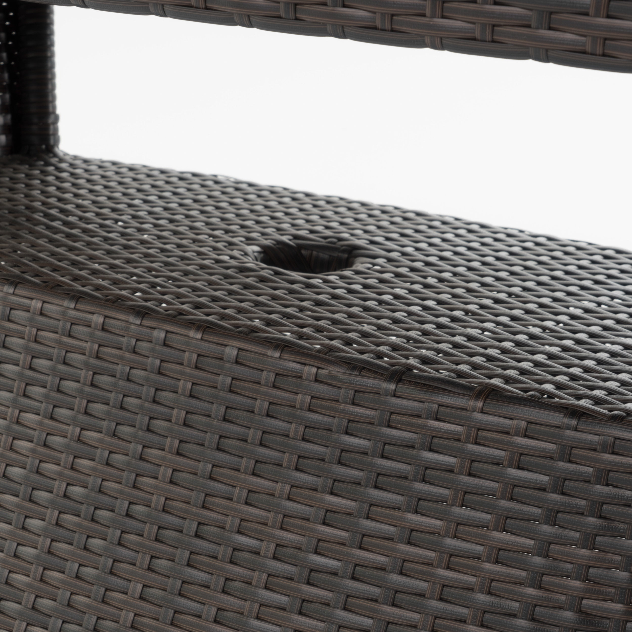 Banta Outdoor Wicker Side Table Multibrown Com