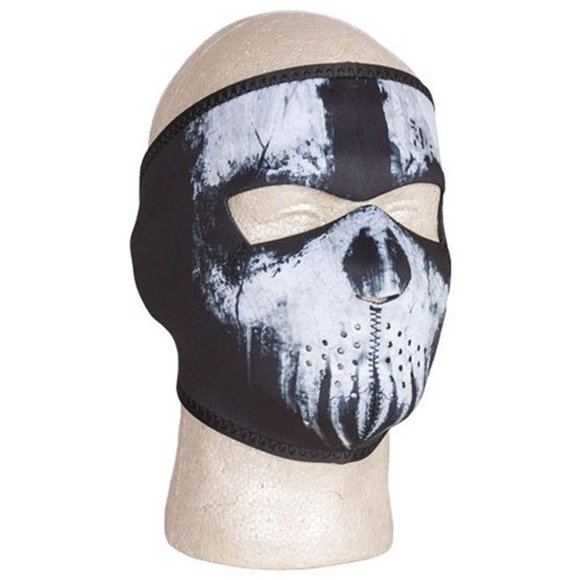 FoxOutdoor 72-630 Neoprene Thermal Face Mask - Skull Ghost