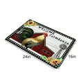 thumbnail image 3 of Harpi Welcome Mat Clearance, Big Rooster Decorative Rug In Front Of Door Rug Super Absorbent Quick Dry Rubber Backing Non Slip Machine Washable Area Rugs Super Soft Non Slip Modern Home Decor, 3 of 6
