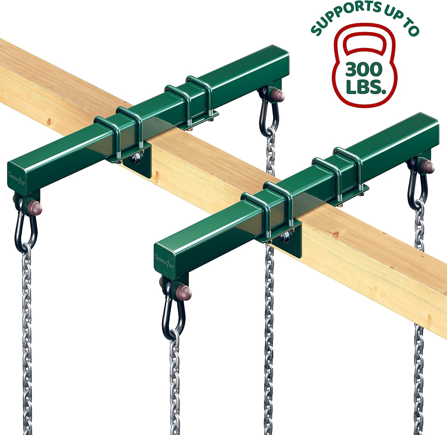 Swurfer Swingset Conversion Bracket, No Tree, No Problem, Convert Your Swingset to a Swurfset