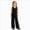 Black, variant on WXFAZCVU Girls Clothes 2 Piece Outfits Button Down Vest and Wide Leg Pants Kids Trendy Set Size 9-10 Years