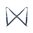 thumbnail image 2 of ziyahi Polyester Men Women Brace Fashionable Replacement Portable Stylish Adjustable Elastic Back Braces with 2 Clips Dark Blue, 2 of 9