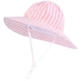 thumbnail image 4 of Jamicy Sun Hat for Boys Girls Wide Brim UPF 50+ Adjustable Strap Baby Cute Sun Hat with Sun Protection Sunshade Hat, 4 of 6