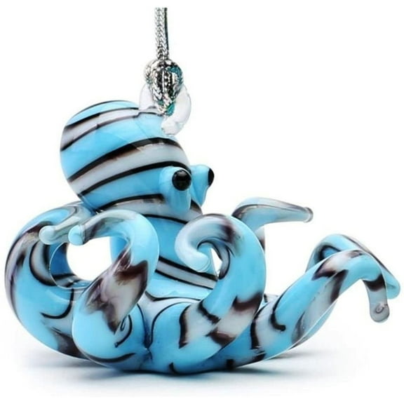 Glass Octopus Hanging Ornament