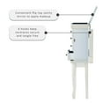 thumbnail image 6 of Kindley Jewelry Armoire, Off-White with Black Felt Lining, 6 of 23
