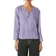 thumbnail image 1 of Camiseta informal de manga larga y cuello en V - Elegante cuello en V, color versátil, tejido cómodo, 1 of 5