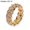 Golden, variant on Fashion Twisted Ring Creative Ring Cubic Zirconia Alloy Ring for Gift