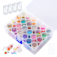 thumbnail image 3 of Caja de almacenamiento de diamantes de 30 rejillas, caja de bordado de diamantes ajustable, almacenamiento de cuentas, 3 of 8