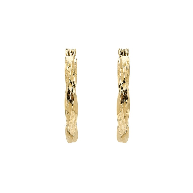 10 karat gold hoop 2024 earrings at walmart
