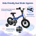 thumbnail image 6 of Costway Kids Bike, 12 Inch Bicycle for Children with Removable Training Wheels, Dual Brakes Blue, 6 of 10