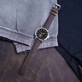 thumbnail image 5 of Retro Genuine Leather Watch Straps,18mm Replacement Watch Band with Stainless Steel Buckle, 5 of 7