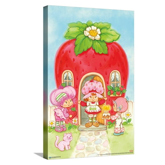 The World of Strawberry Shortcake - Party Canvas Wall Poster, 14.725" x 22.375"