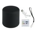 thumbnail image 1 of Mini altavoz inalámbrico Bluetooth Nikou recargable por USB 400 mAh impermeable color negro, 1 of 15