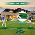 thumbnail image 2 of Luricaa Golf Putting Mat, Extendable Practice Golf Pong-Game Set with 4 connectable Putting Pads,Includes 8pcs Golf Balls and Portable Bag for Indoor Outdoor Party Game Use, 2 of 7