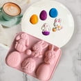 thumbnail image 6 of 6 Silicon Chocolate Molds Easter Rabbits Eggs Molds Interesting Baking Tools for Candy Cake Homemade Kitchen Gadget, 6 of 7
