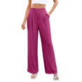 thumbnail image 2 of Endives Women's Dress Pant Wide Leg Suit Trousers Comfortable Elegant Pants Trousers Business Outfit With Pockets S-4XL, 2 of 7