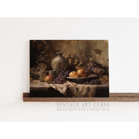 French Country Kitchen Still Life Print, Vintage Farmhouse Decor Home Decor #3568, 8x12 UNFRAMED