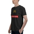 thumbnail image 5 of Mcdonald'S Logo Men'S Basic Short Sleeve T-Shirt Fad Black Small, 5 of 8