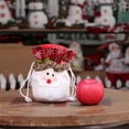 thumbnail image 2 of Santa Claus Snowmen Xmas Gift Bag Christmas Eve Apples Drawstring Bag Container, 2 of 17