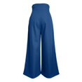 thumbnail image 7 of Women's High Waist Wide Leg Pants Elegant Pleated Work Business Casual Suit Trousers by Yigetop Blue S, 7 of 7