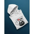 thumbnail image 3 of I Love My Cat !  Hoodie Women -Image by Shutterstock, Female Medium, 3 of 4