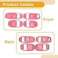 thumbnail image 4 of Interior Door Handle Bowl Cover Trim for Jeep Wrangler Gladiator JT 4DR 2018-2024 Inner Door Handle Decoration Frame Trim Pink ABS 4 Pcs, 4 of 6