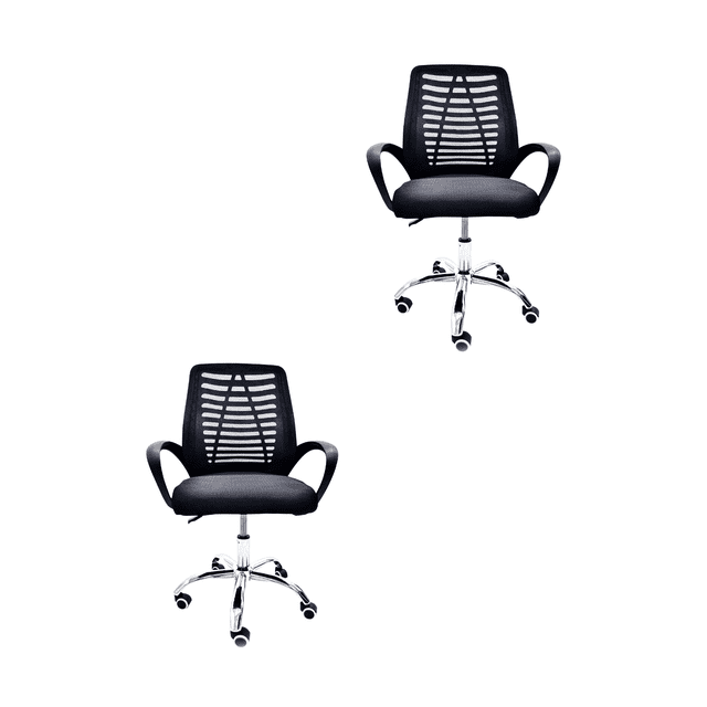 Kit 2 Sillas de Oficina Giratoria OLU Ergonómica de Malla Altura Ajustable Silla Escritorio OLU OLUMESH/Ejecutiva Mesh/Ergonomica