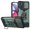 Darkgreen, variant on Tri-layer Case for Motorola Moto G Play 2023, Rugged PC Back Shockproof TPU Bumper Slide Window Rotating Kickstand Card Slots Magnetic Car Mount Heavy Duty Protective Cover, Navy