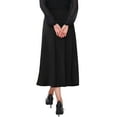 thumbnail image 3 of INSPIRE CHIC Women's Satin Maxi Skirt High Waist Formal A-Lined Evening Cocktail Mermaid Skirts S Black, 3 of 6