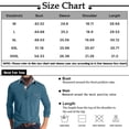 thumbnail image 3 of Men's Spring And Autumn Solid Color T-shirt Lapel 3 Button Open Placket Button Long Sleeved Top XL, 3 of 6
