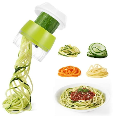 

JINSIJU Spiral Food Cutter with Open Blade Hidden Blade Vegetable Slicer