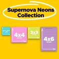 thumbnail image 3 of Post-it Super Sticky Notes, Assorted Sizes, Supernova Neons, Lined and Unlined, 4 Pads, 3 of 16
