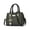 Green, variant on Single Shoulder Bag, Large Capacity PU Leather Pearl Decor Travel Storage Commuter Handbag Tote Purse Fashionable Accessory Versatile Satchel Everyday Carryall. Green