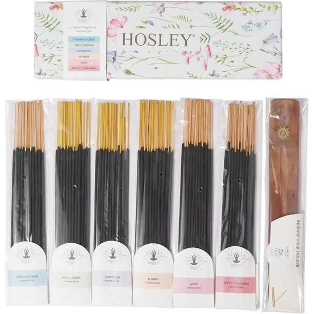 Hosley 120 Frankincense, Nag Champa, Lavender, Myrrh, Wind, Apple