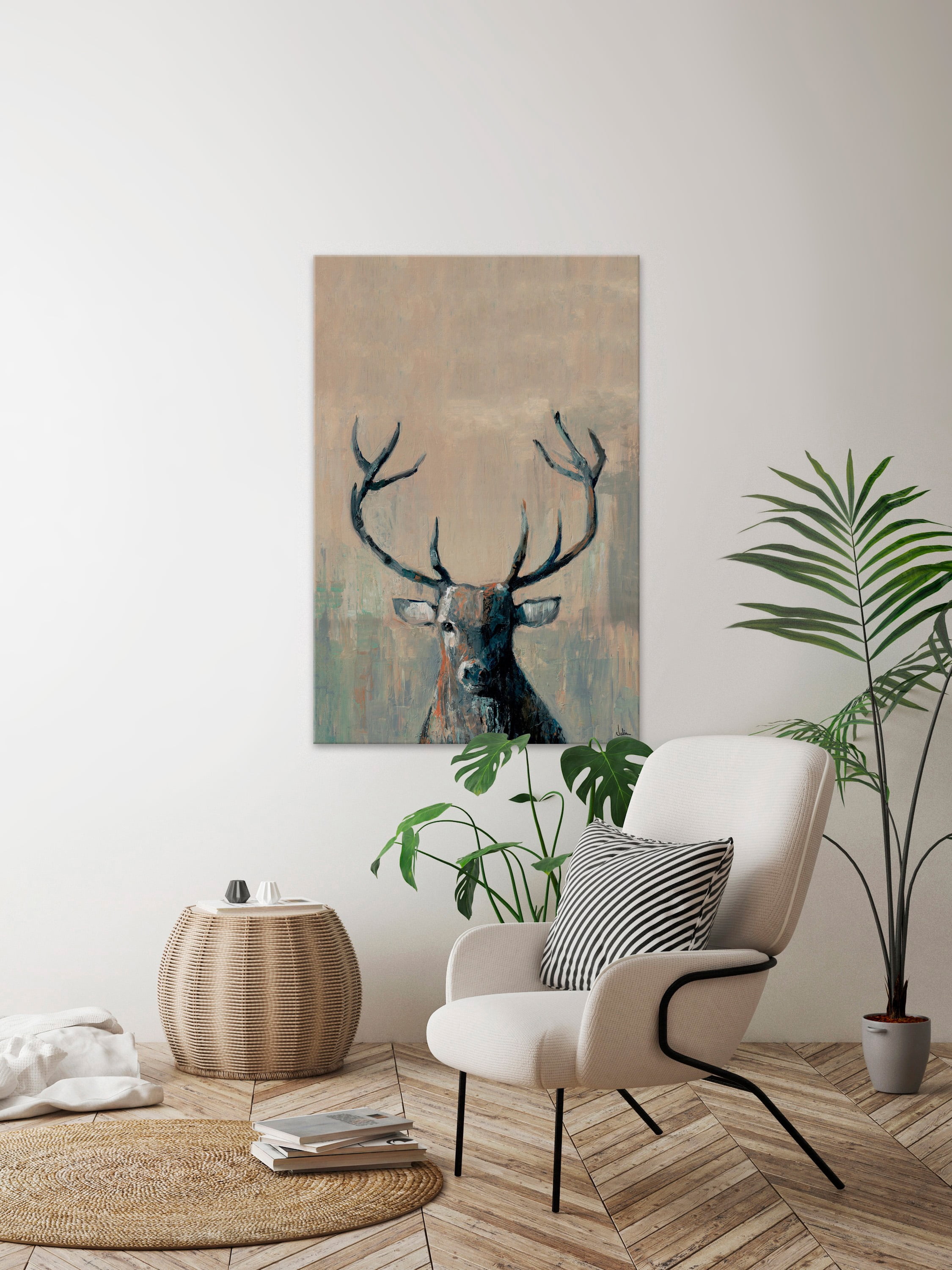 Marmont Hill What up Buck Canvas Wall Art