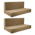 thumbnail image 2 of Nishiyuenyi Cushion Covers Stretch RV Couch Covers Backrest Covers Soft Seat Covers brown, 2 of 8