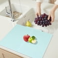 thumbnail image 3 of Unique Bargains Silicone Easy Clean Waterproof Kitchen Drying Mat Green 19.9*16.7 inch, 3 of 6