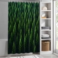thumbnail image 3 of Green Forest Fabric Shower Curtain Pink Trees Forest Washable Shower Curtains for Bathroom, Waterproof Bath Curtain with Hooks Home Decor 72x72in, 3 of 8
