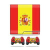 Skin Decal for Sony Playstation 3 PS3 Slim + 2 controllers sticker Spain Flag