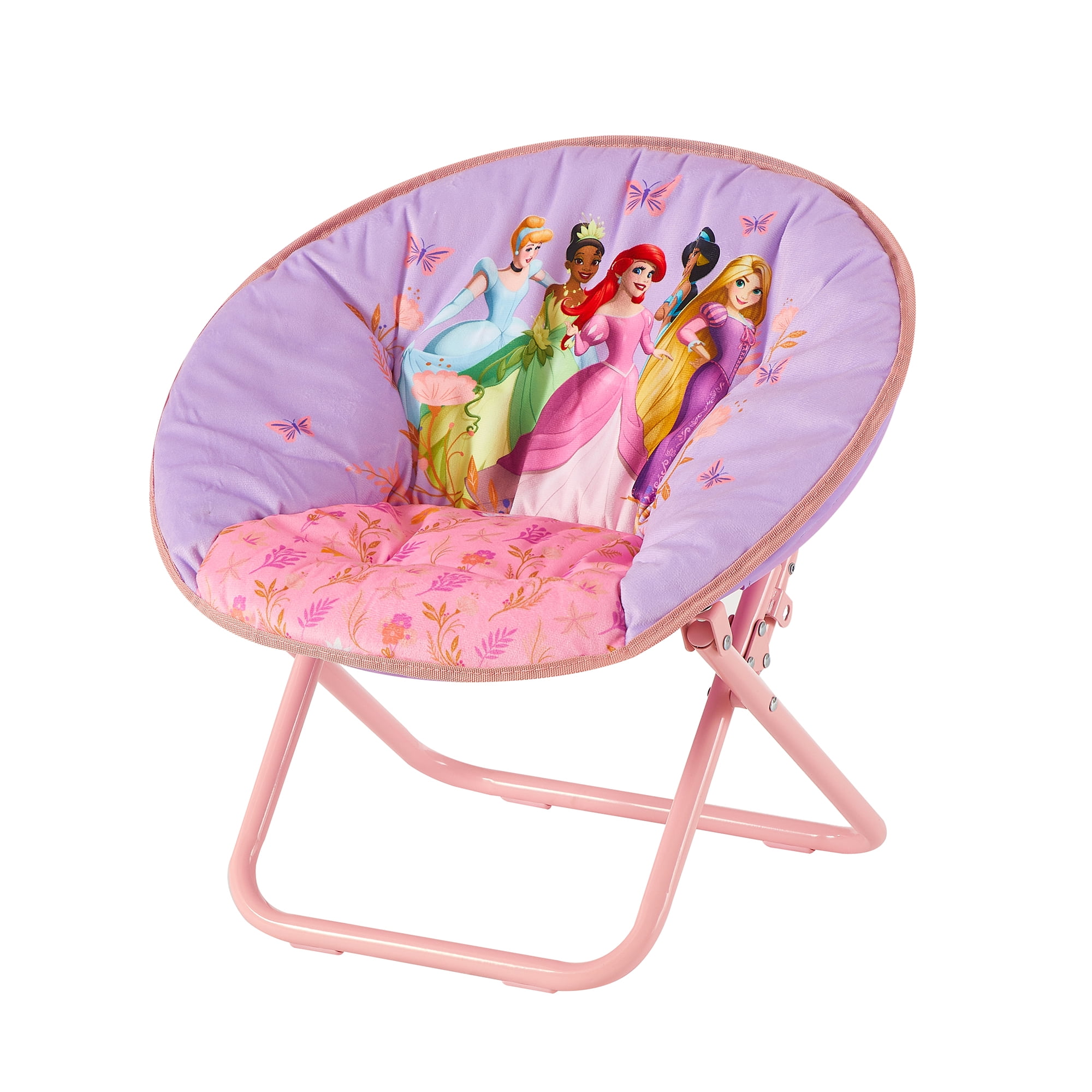 Princess 19"  Mini Saucer Chair for Todderls, Purple