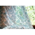 thumbnail image 2 of Paisley Tulle Curtains with Rod Pocket, Ocean Inspired Design with Stripes and Flowers Abstract Background Image Print, Sheer Drape for Wedding Party 2 Panels, 7 Sizes, Blue and White, by Ambesonne, 2 of 3