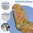 thumbnail image 4 of FOR U DESIGNS Hippie Flower Print Car Seat Protector Universal Front Seat Cover for SUV Sedan, Sweat Towel with Absorbent Microfiber, for Running, Swimming, and as a Picnic Mat, 4 of 7