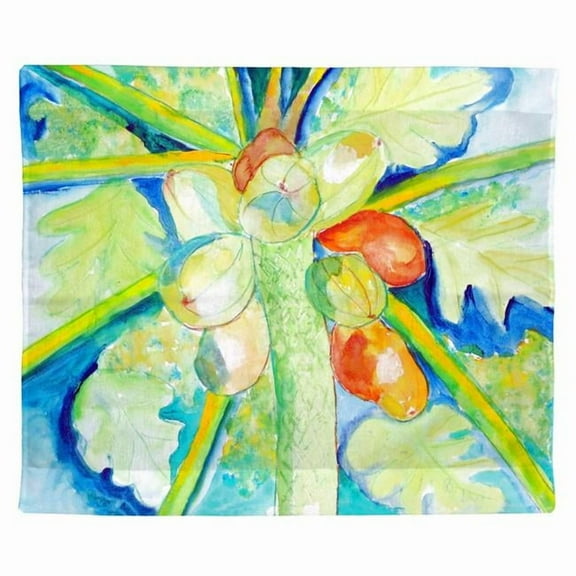 Betsy Drake TP1100 24 x 30 in. Papaya Tree Outdoor Wall Hanging