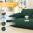 thumbnail image 6 of 78.7" Human Dog Bed and Lazy Sofa Couch, 3-in-1 Foldable Sleeper Sofa with Teddy Fabric and Foam Filling, Multi-Functional Floor Sofa for Living Room, Guest Room, or Playroom, Green, 6 of 7
