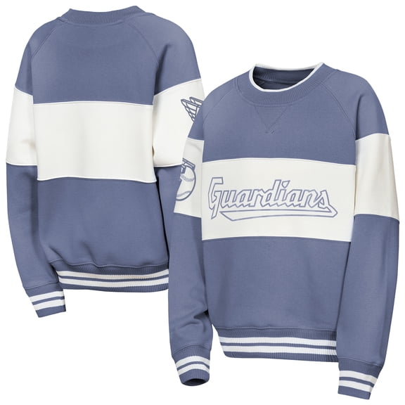 Youth Outerstuff Blue Cleveland Guardians Ultimate Pastels On Base Sweatshirt