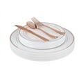 thumbnail image 2 of Crown Display Plastic Disposable Dinnerware Set - 60 Pcs - Wedding and Party Plates, 2 of 7