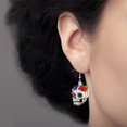 thumbnail image 3 of Pendientes Calavera Hueso 4/3 Pares Acrílico Halloween para Mujeres Y Niñas Regalos Festivales, 3 of 8
