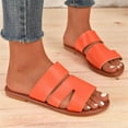 thumbnail image 4 of Mepaouo Slides for Women 2025 Minimalist Slip on Summer Flats Comfortable Soft Leather Flat Sandals, 4 of 8