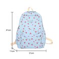 thumbnail image 1 of Bolsa Mochila universitaria informal con estampado de cerezas, mochilas escolares florales para niñas Kawaii (azul) Ehuebsd Para Estrenar, 1 of 9