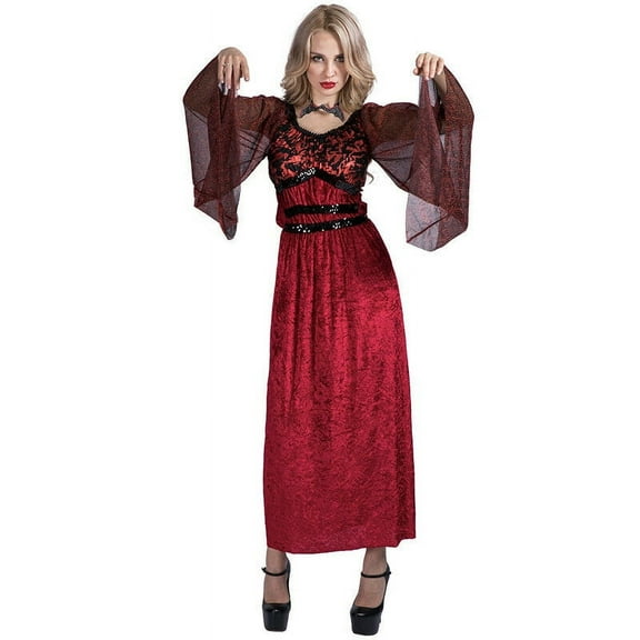 Adult Women's Vampire Costume Ladies Fancy Dress Cosplay Halloween Party Outfit